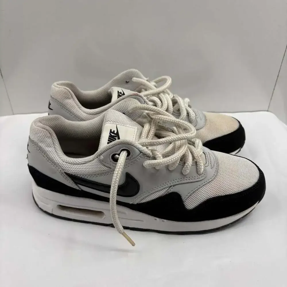 Nike Air Max 1 White Pure Platinum Black Big Kids